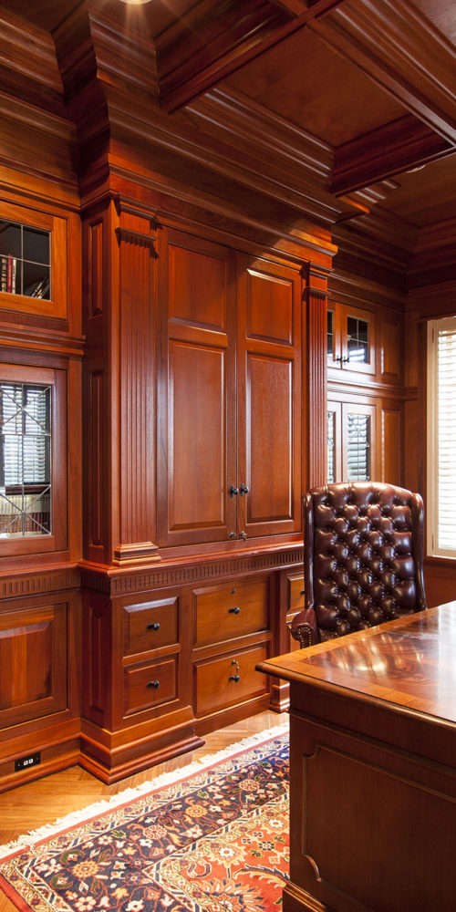 Office with Mahogany Built-In