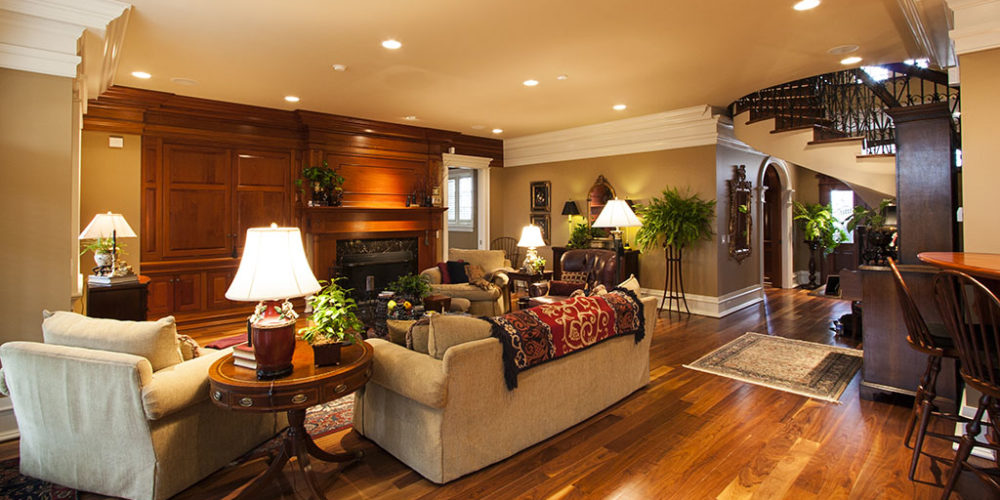 Living Room with Fireplace