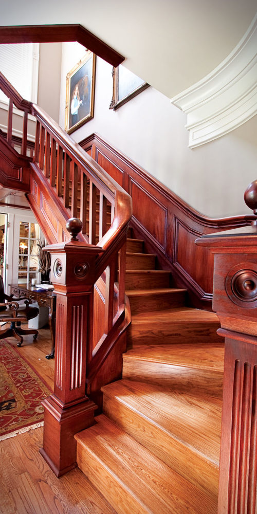 Mahogany Stairwell