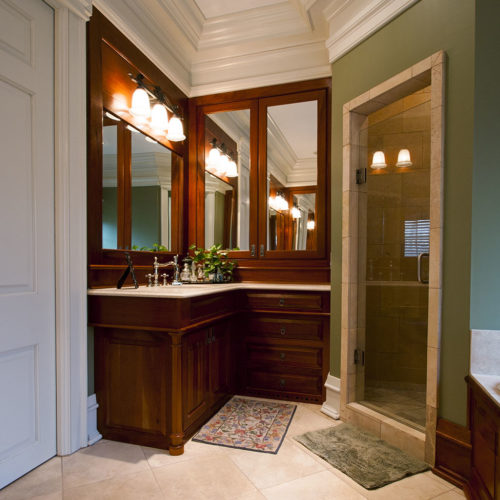 Wood Accents in Bathroom