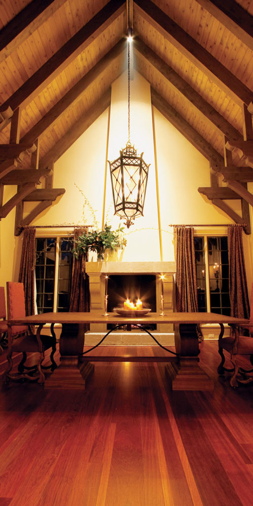 Formal Dining Room with Fireplace